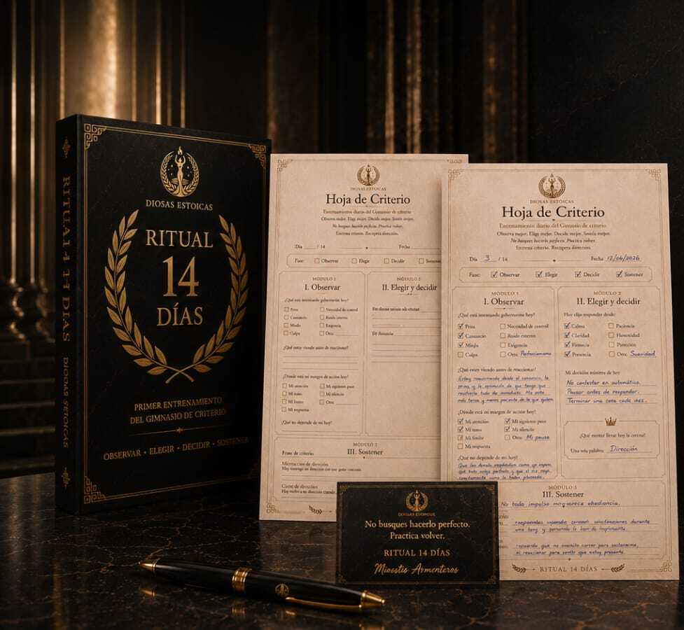 Ritual 14 días — cuaderno, hoja de criterio y práctica diaria